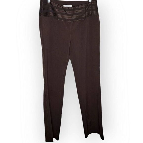 Charlotte Russe Y2K Hip Hugger Flare Pants in Brown size 7 - Picture 1 of 7